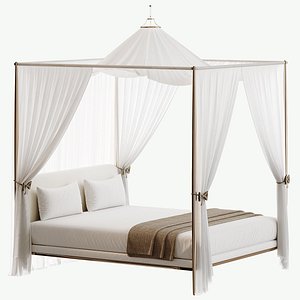3D Canopy bed 5 model