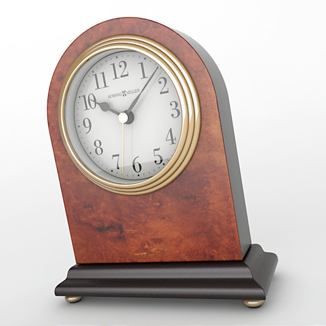 3d analog mantel clock model