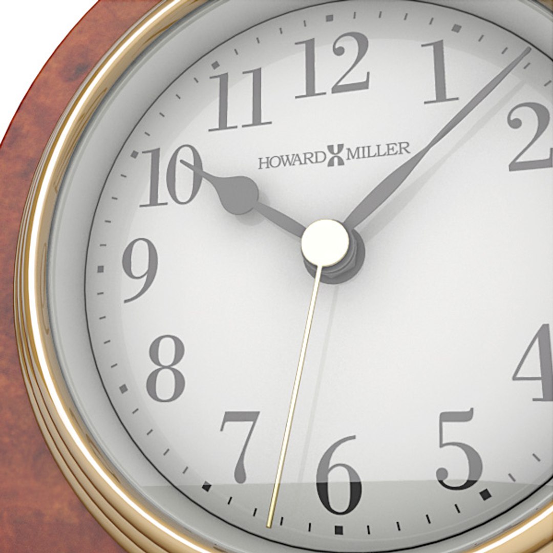 3d analog mantel clock model