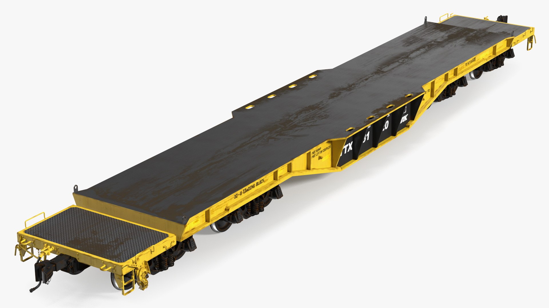 3D Flatbed Rail Car - TurboSquid 2168209