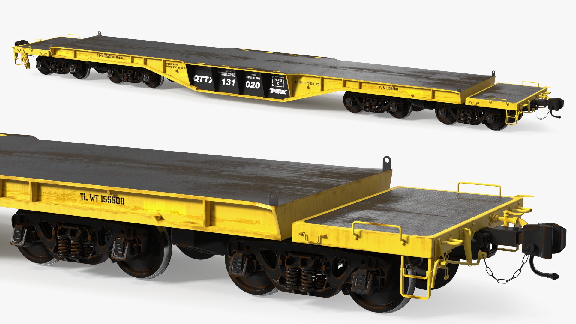 3D Flatbed Rail Car - TurboSquid 2168209