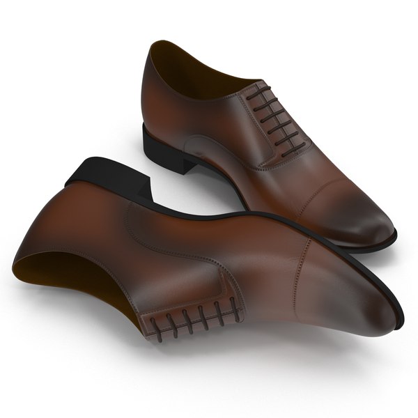 man shoes 2 3d model