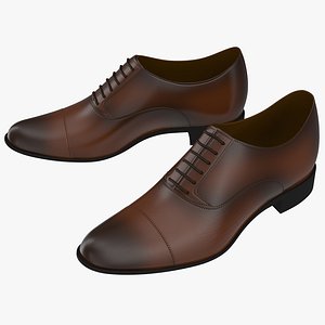 man shoes 2 3d model