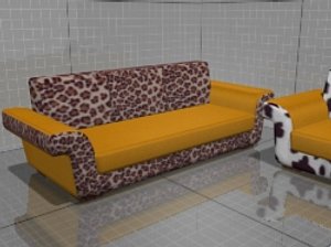 3D model of sofa Dylan