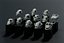 3D Skulls Pack 3 in 1  model