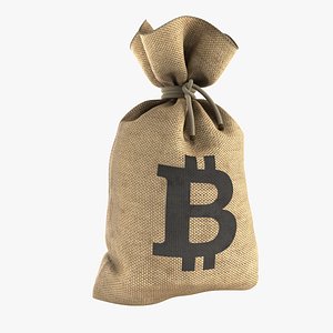 bitcoin money bag 3D