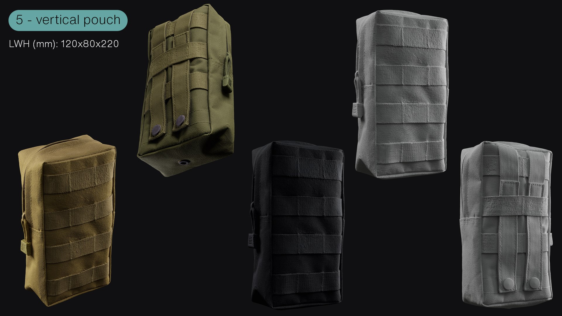 Tactical Army Pouches 3D model https://p.turbosquid.com/ts-thumb/Of/8vPFgH/hD/p05/jpg/1742207712/1920x1080/fit_q87/969bc8409e519753e11bfc584473a3a99ac3237a/p05.jpg