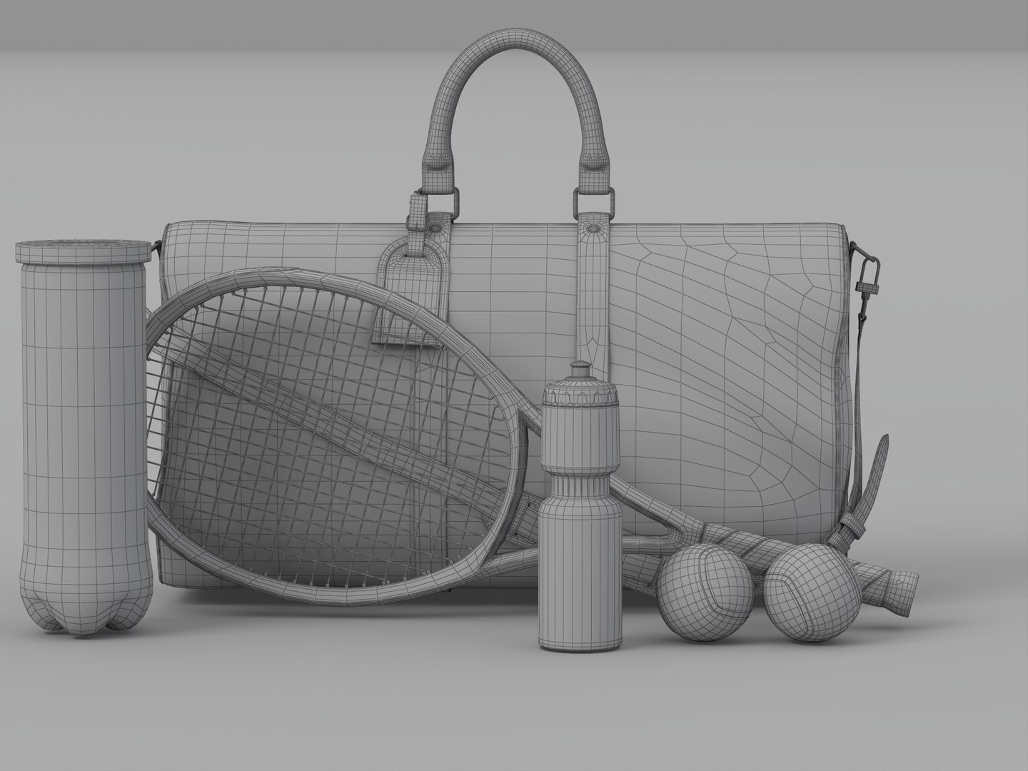 Monogram Tennis Duffel Bag With Racket Balls Water Bottle Set 3D model https://p.turbosquid.com/ts-thumb/Of/Ama2cN/46/wire_003/jpg/1790133493/1920x1080/fit_q87/d43824bbbd62d267cff54a3922f9534339853ec3/wire_003.jpg