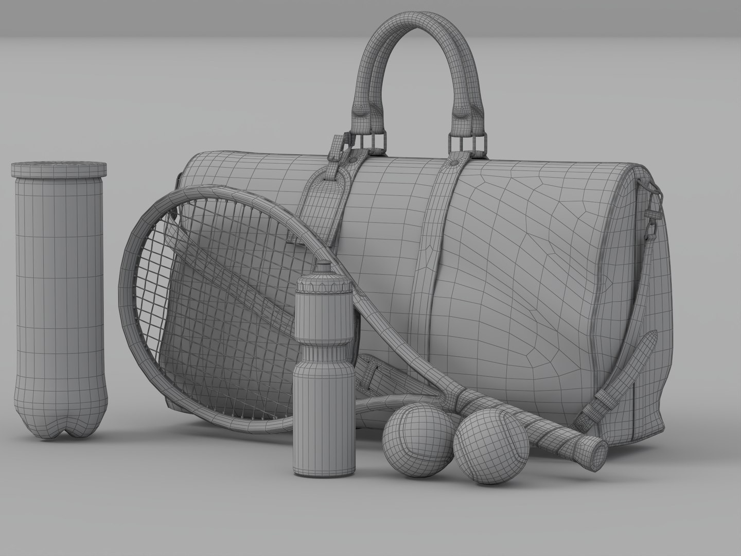Monogram Tennis Duffel Bag With Racket Balls Water Bottle Set 3D model https://p.turbosquid.com/ts-thumb/Of/Ama2cN/G7/wire_002/jpg/1790133492/1920x1080/fit_q87/46075b769f93d7889d1ab9700a193dd08b112b33/wire_002.jpg