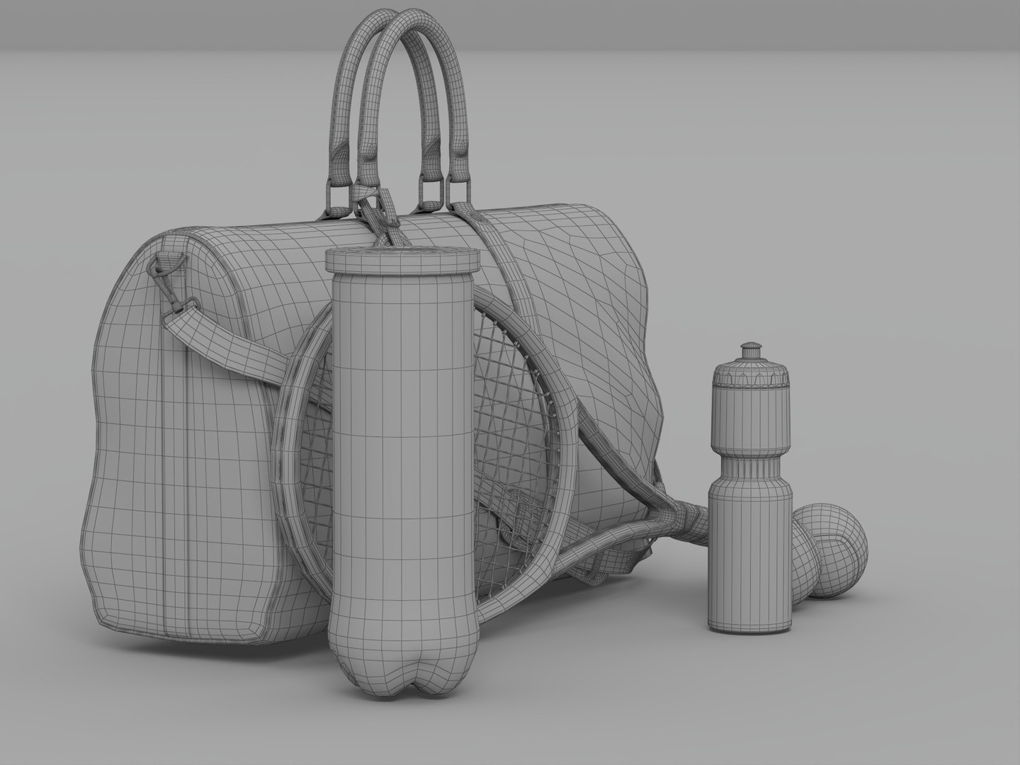 Monogram Tennis Duffel Bag With Racket Balls Water Bottle Set 3D model https://p.turbosquid.com/ts-thumb/Of/Ama2cN/Q9/wire_005/jpg/1790133497/1920x1080/fit_q87/b4a69bcb5515c17f56772505614d0be6f7f60dcd/wire_005.jpg