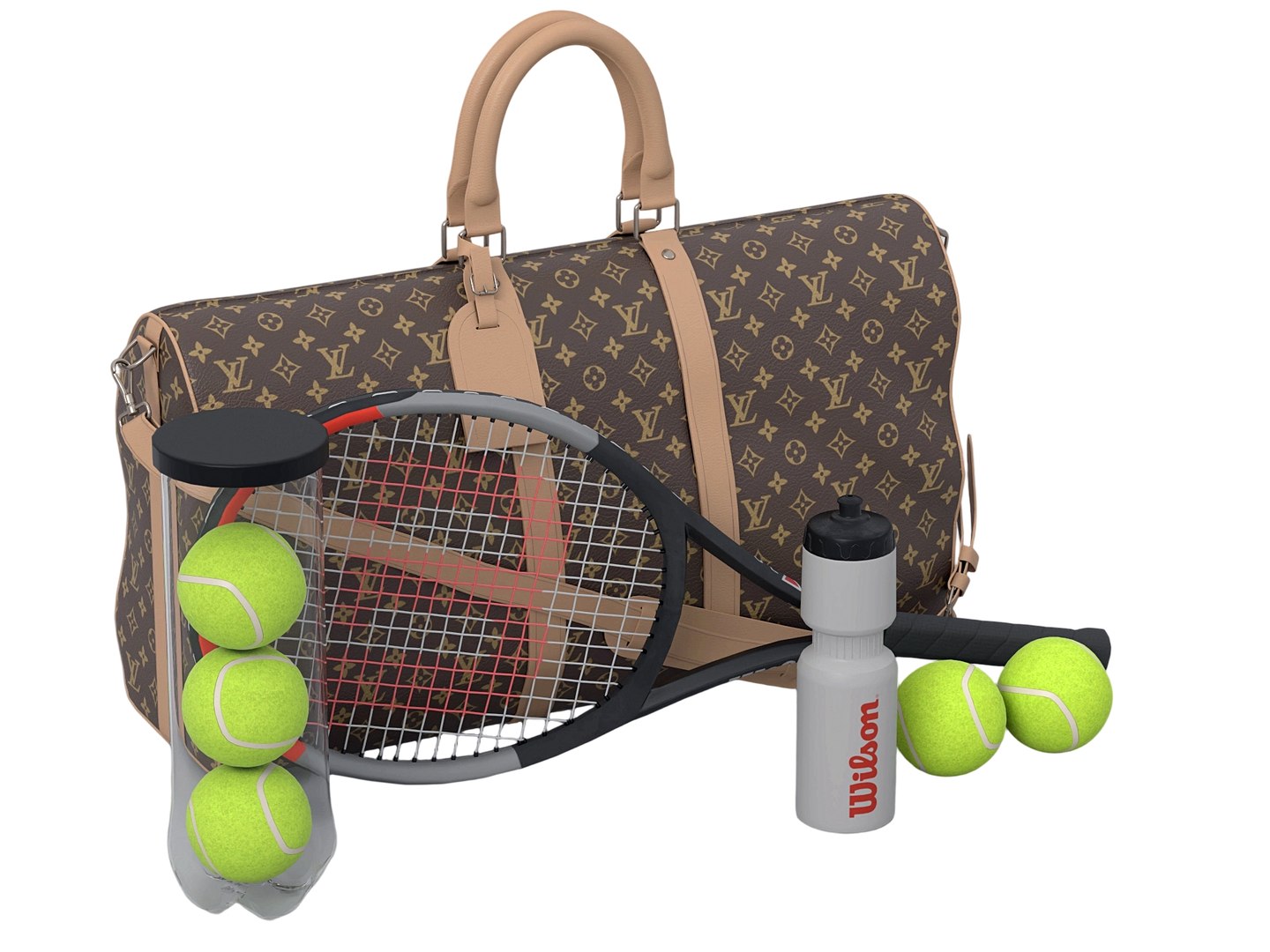 Monogram Tennis Duffel Bag With Racket Balls Water Bottle Set 3D model https://p.turbosquid.com/ts-thumb/Of/Ama2cN/ok/normal_009/jpg/1790133492/1920x1080/fit_q87/421e13721ece519bad95efc80db7a5f2fdf64ce4/normal_009.jpg