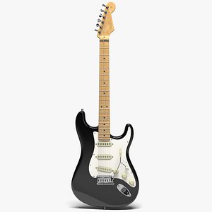 3D fender stratocaster guitar