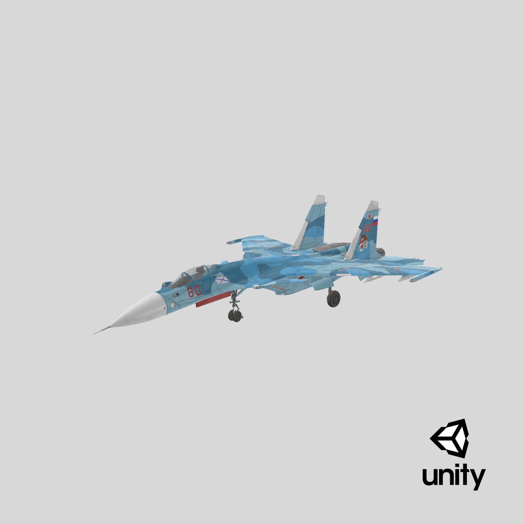 3D model Sukhoi SU-33 Russian Navy Multirole Fighter https://p.turbosquid.com/ts-thumb/Of/G6jSAB/YT/stemcell_unity_render/png/1687710721/1920x1080/fit_q87/e11b8fcb4cc47ed03751c898c9c85674da4fd05c/stemcell_unity_render.jpg