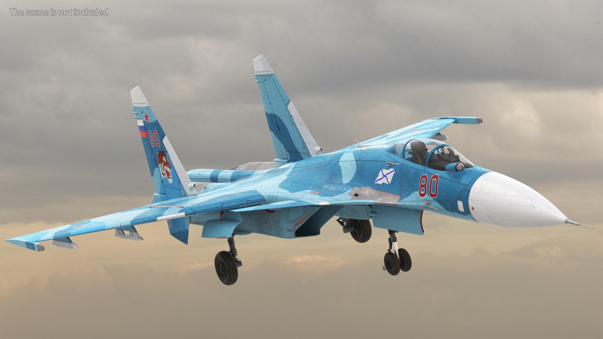 3D Model Sukhoi SU-33 Russian Navy Multirole Fighter - TurboSquid 2003390