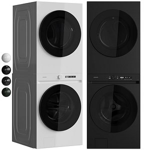 3D model Samsung Combined Washer-Dryer
