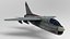 A-7 Corsaire II - Lowpoly
