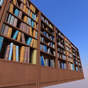 modelo 3d Muebles-Librería - Pequeña biblioteca 001 - TurboSquid 315513