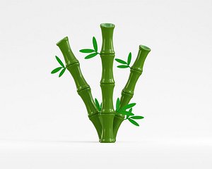 3D model Cartoon Bamboo Tree