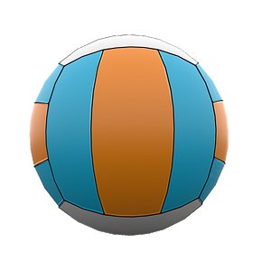 Cartoon VolleyBall UNTEXTURED