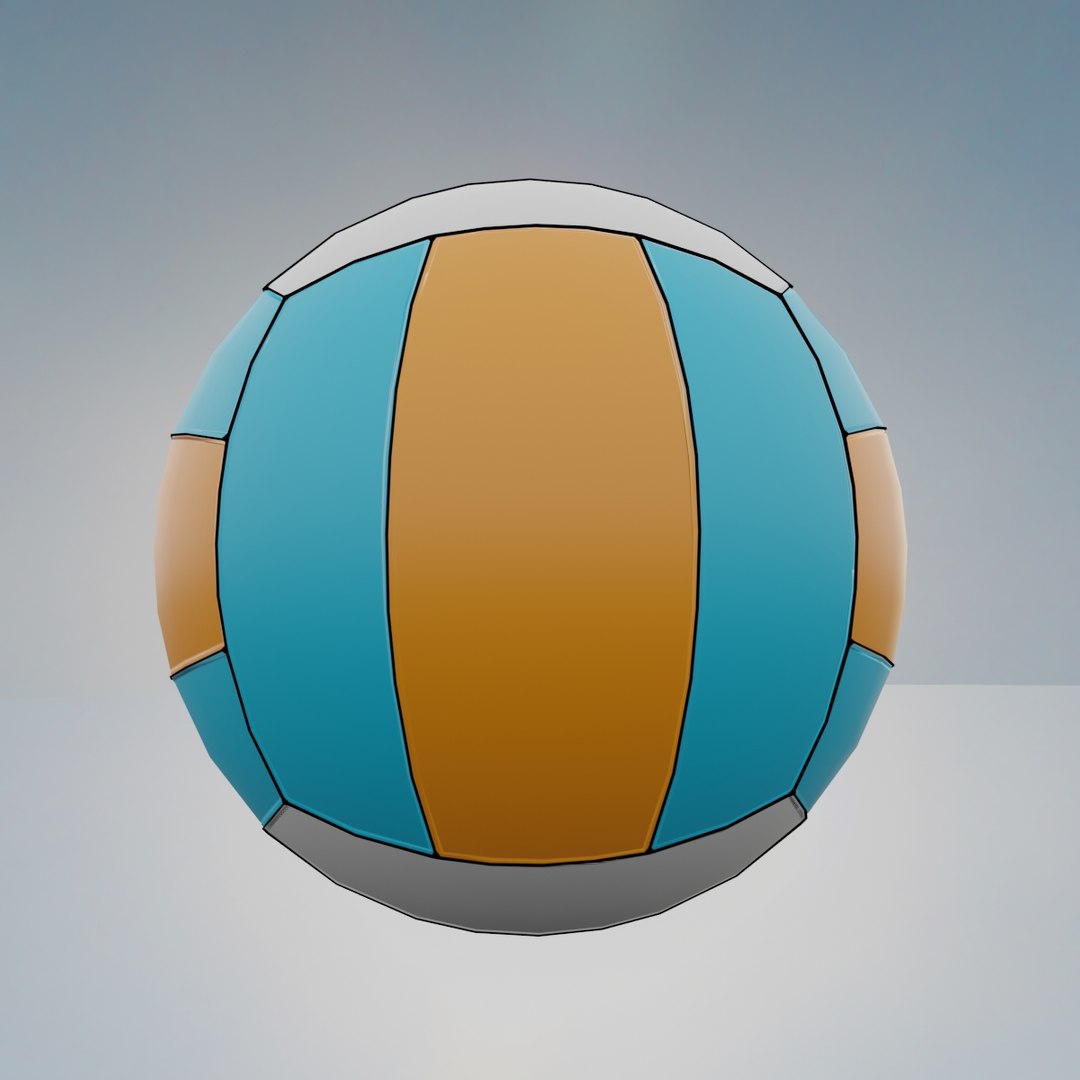 Free Cartoon VolleyBall UNTEXTURED 3D TurboSquid 1970108