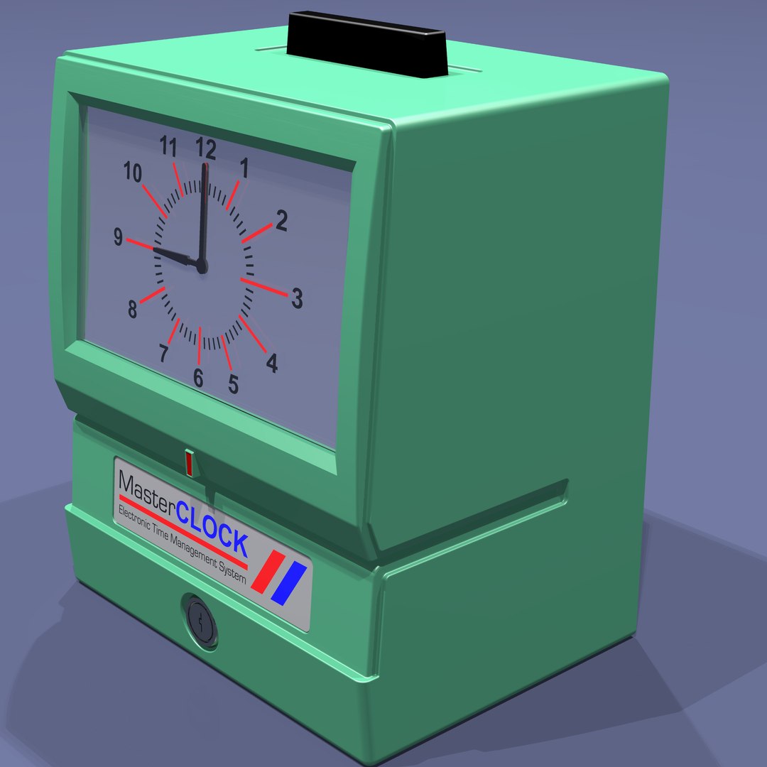 3d Model Time Punch Clock