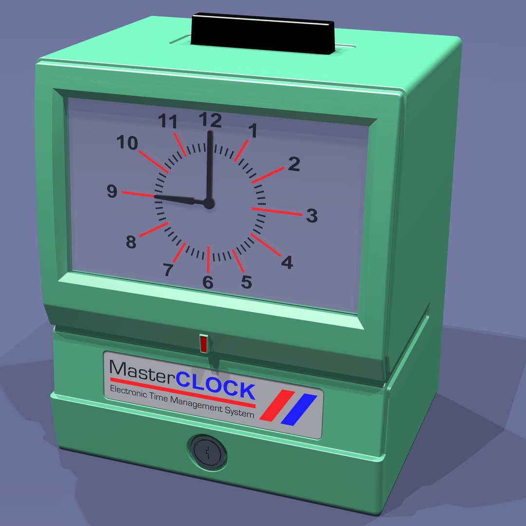 3d Model Time Punch Clock
