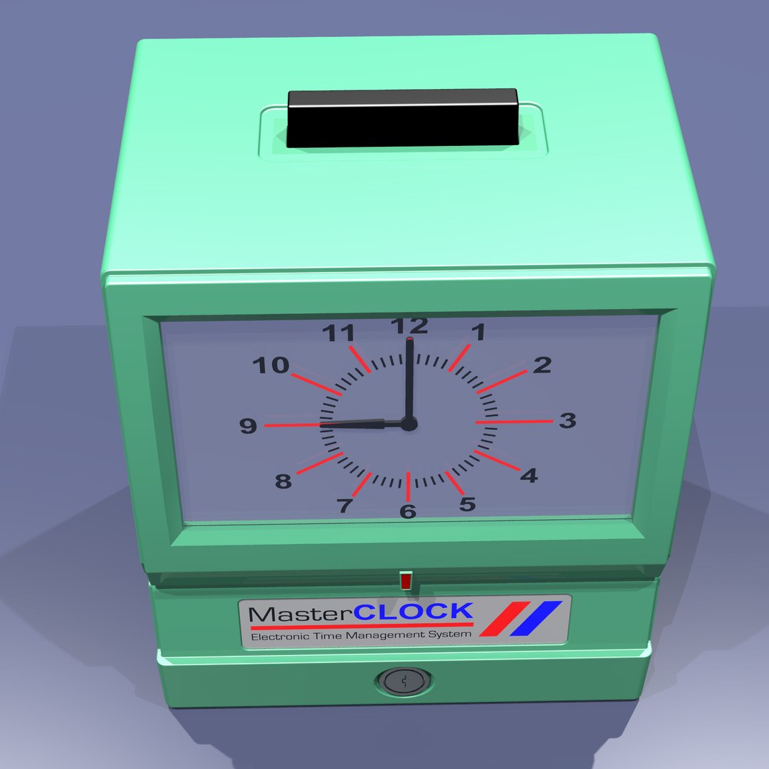 3d Model Time Punch Clock