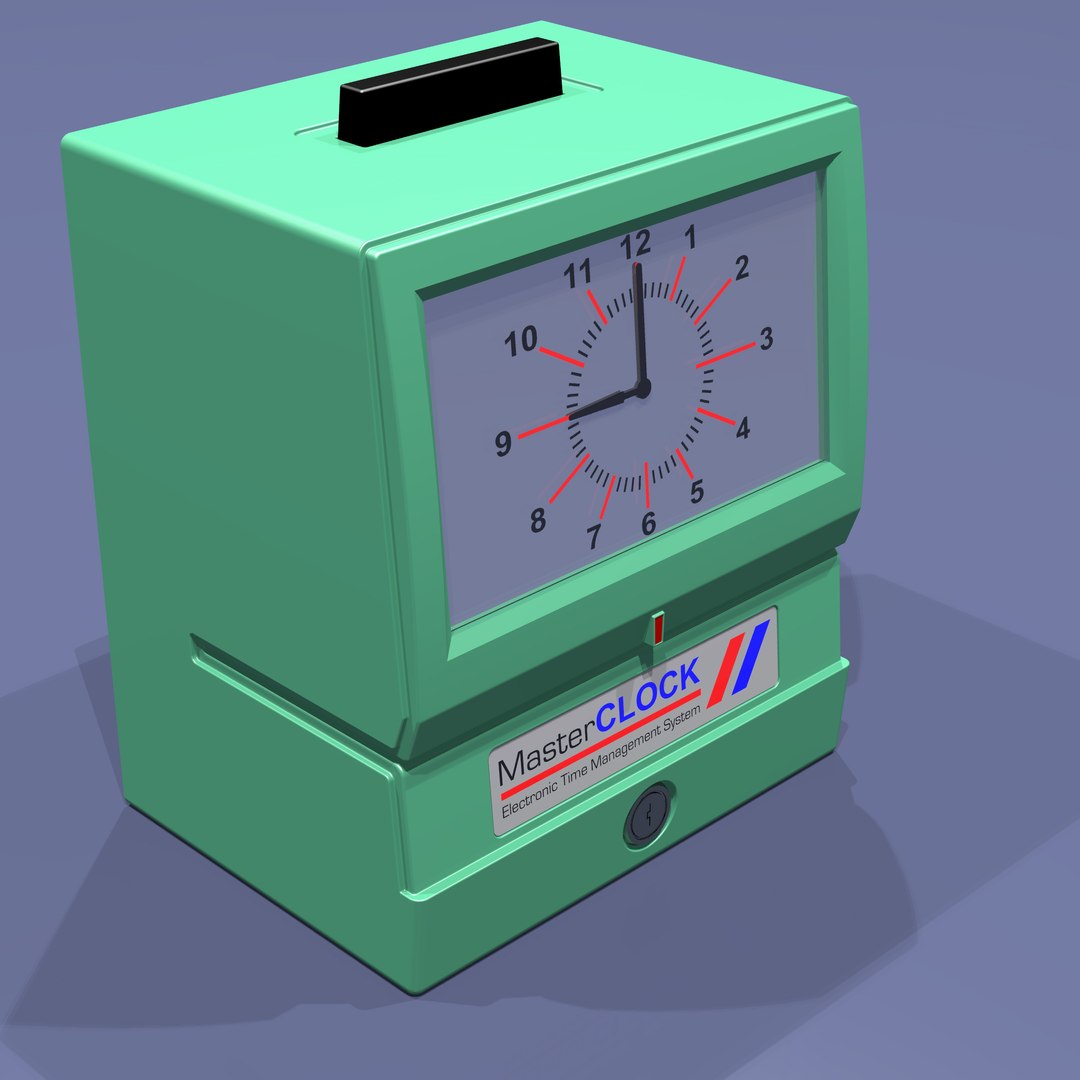3d Model Time Punch Clock