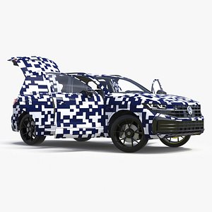 Volkswagen Touareg 2024 QR Lights On Rigged