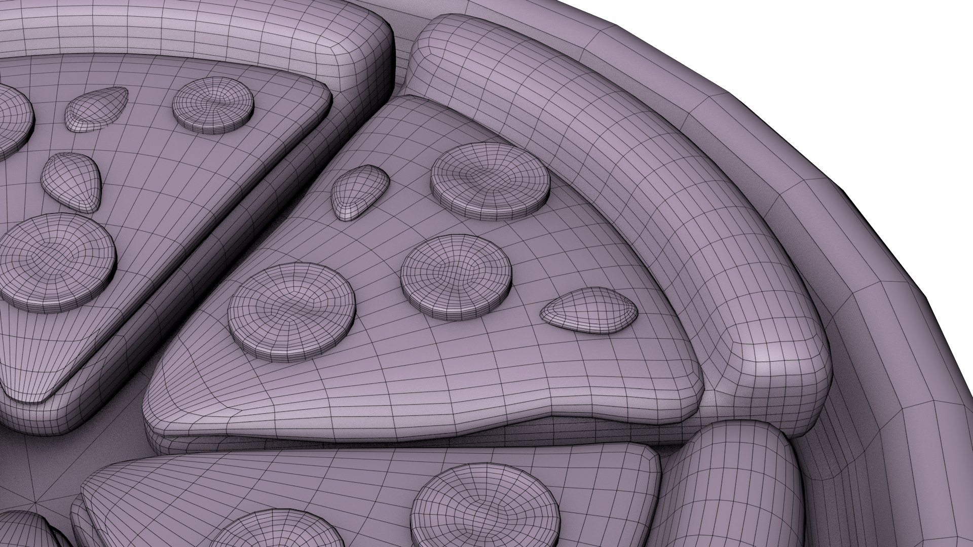 Cartoon Pizza 3D Model - TurboSquid 2058146