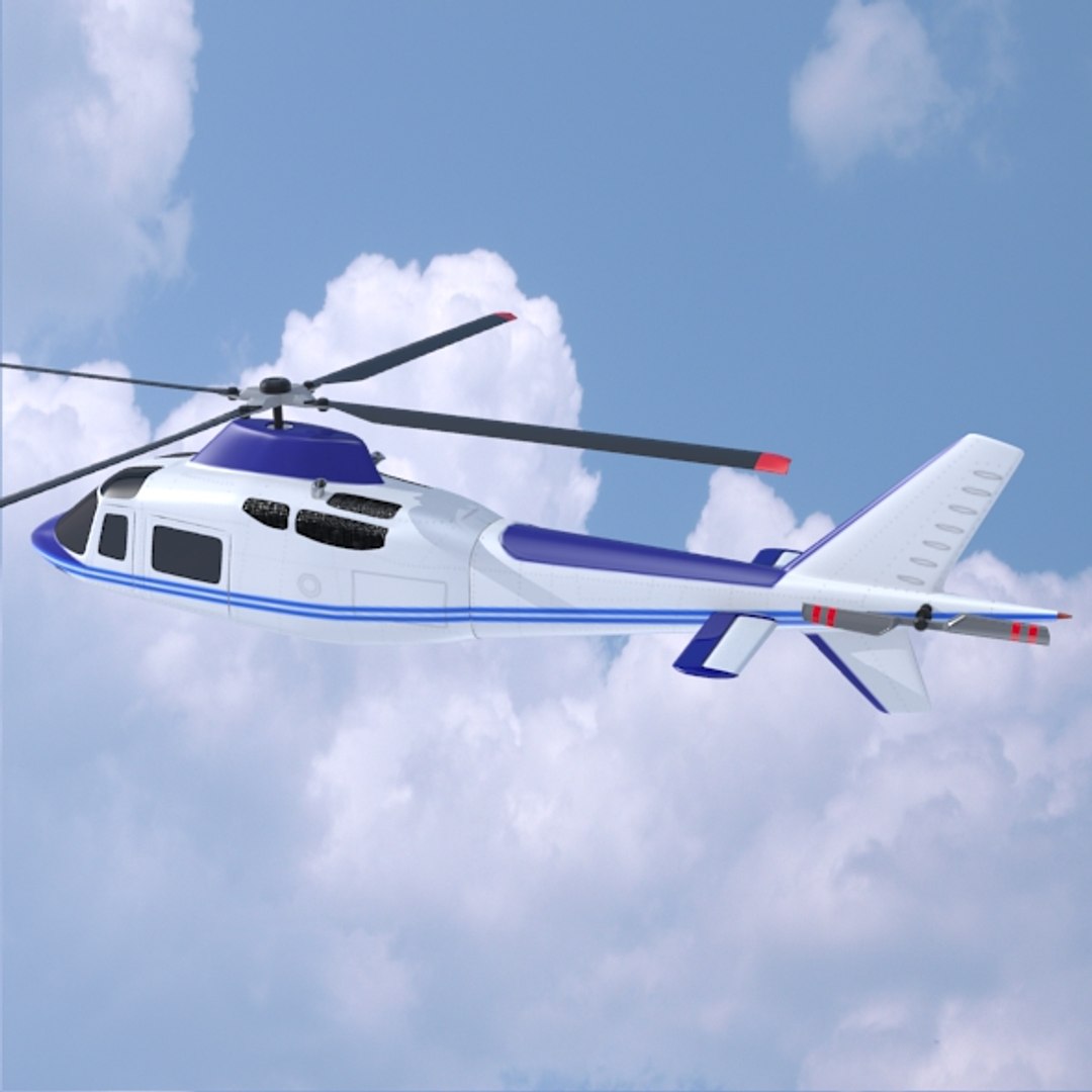 Agusta Aw109 Helicopter 3ds