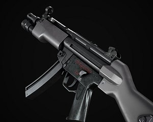 MP5 AAA Game Ready PBR Low-poly 3D model