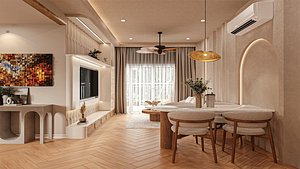 Apartment sneech 02 - MAX FBX OBJ SKP DAE Simlab