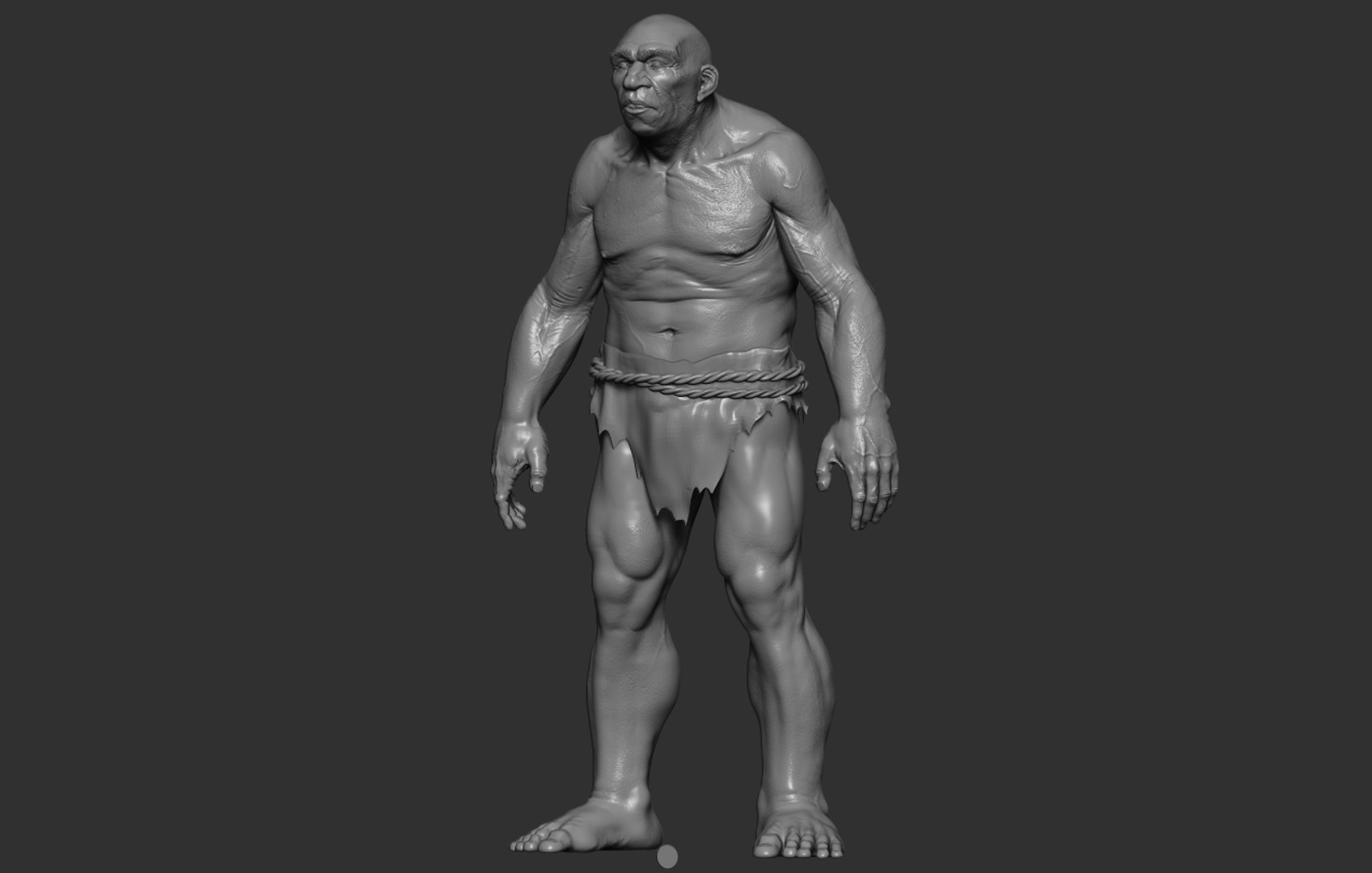 neanderthal reconstruction 3d max