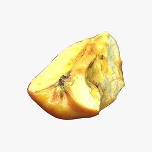 3D Bitten Apple model