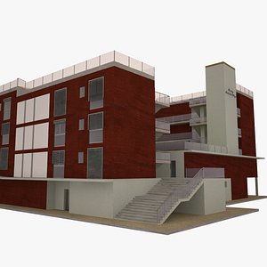 3d modern residential houses model
