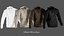 realistic jackets 8 pullover 3D model