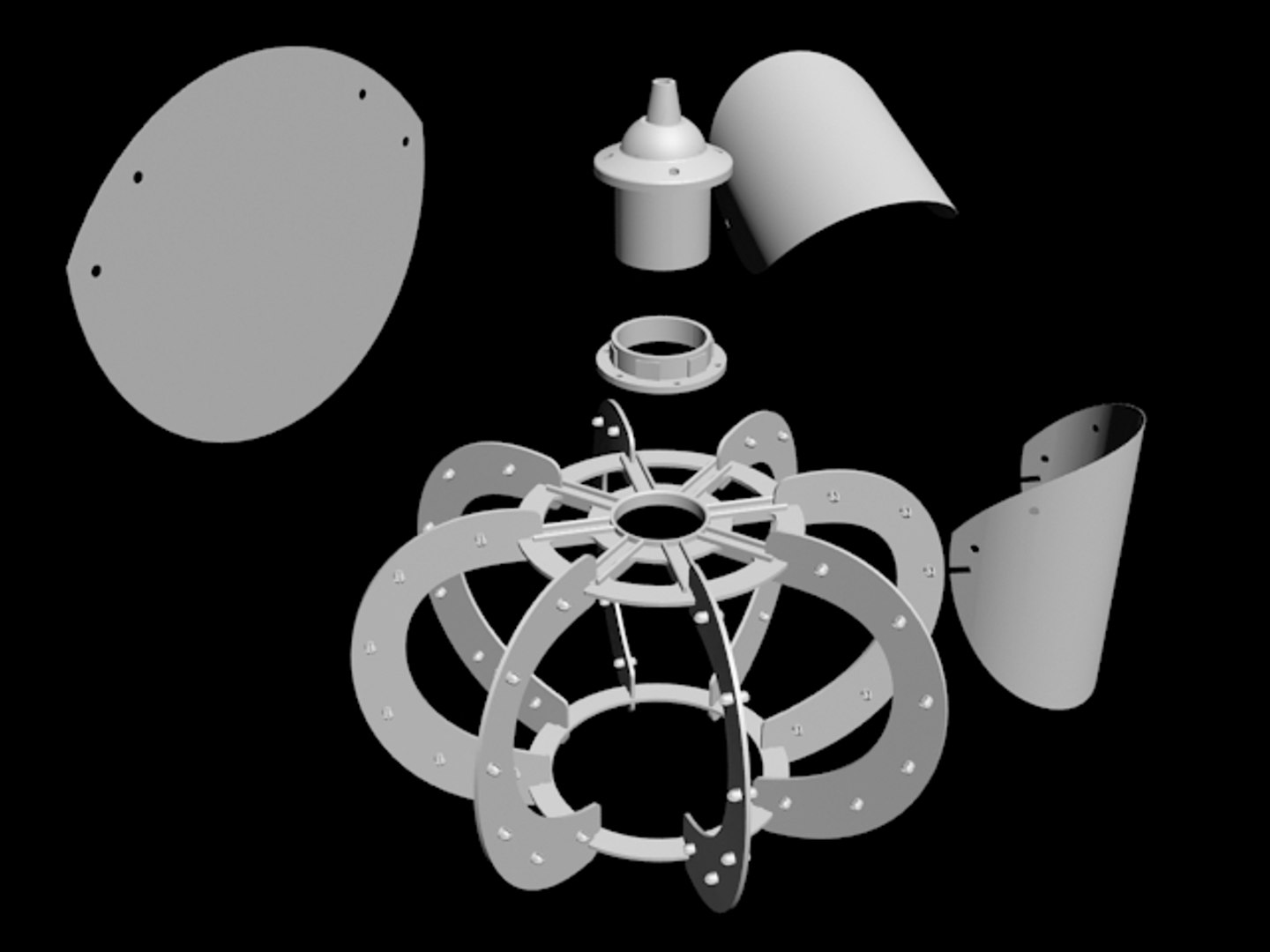 3d Model Knappa Lamp Ikea