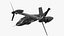3D model Bell V-280 Valor Tiltrotor Aircraft Black in Flying