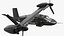 3D model Bell V-280 Valor Tiltrotor Aircraft Black in Flying