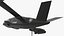 3D model Bell V-280 Valor Tiltrotor Aircraft Black in Flying