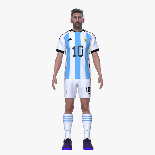 Argentina Messi New Jersey Design 2022 3D model