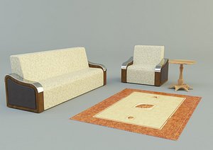 sofa coffee table 3D model