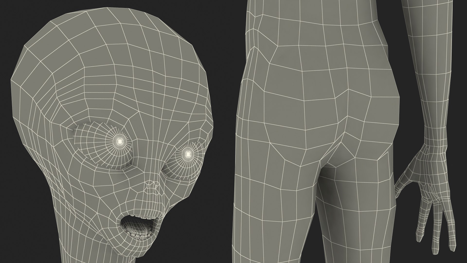 3D model cartoon alien greetings pose - TurboSquid 1602051