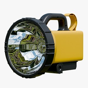 Industrial Handheld Flashlight 3D