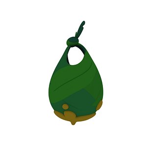 cartoon leaf bag 3D model