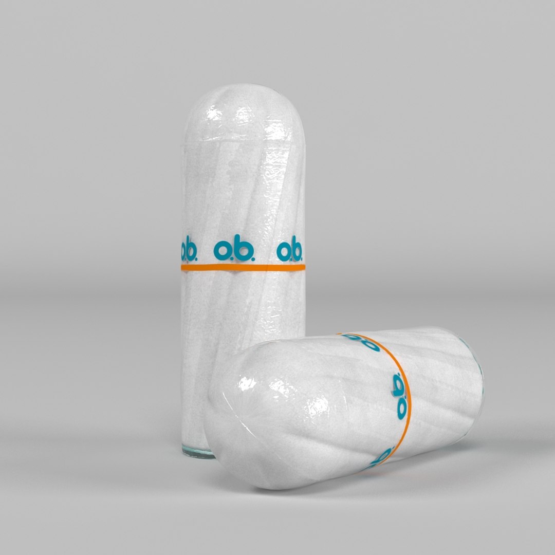 tampon realistic 3d obj