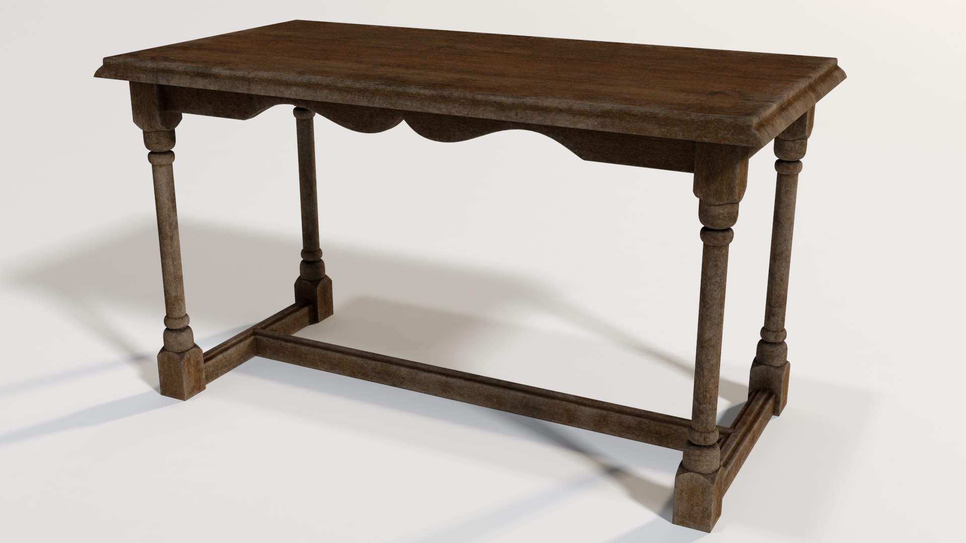 Medieval Writing Table 3D - TurboSquid 1980500
