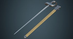 sabre scabbard 3D model