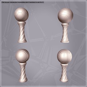 Sport Trophies Pack -- Original Design -- Ready for Printing 3D